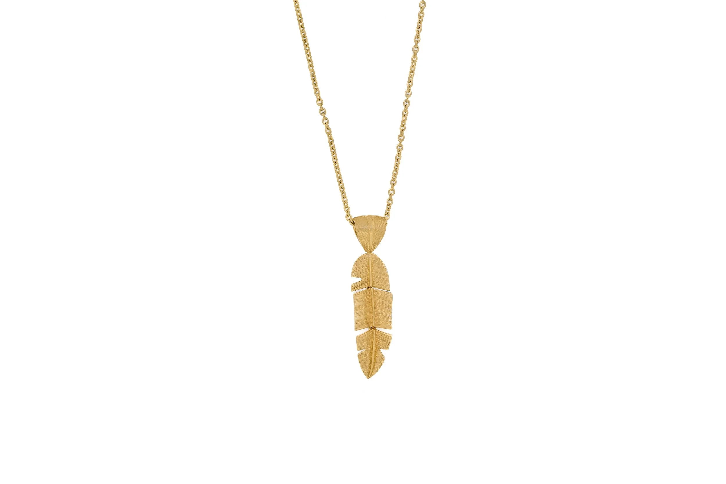 Small Gold Leaf Necklace Jade Jagger